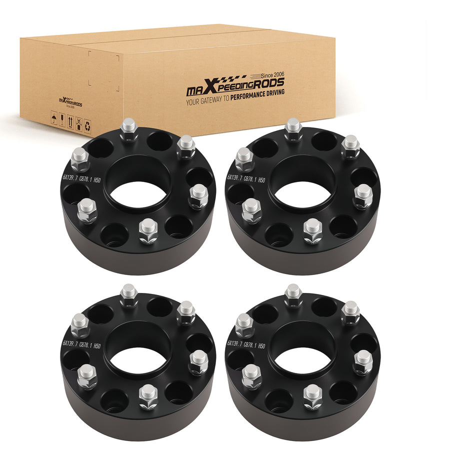2 Inch Wheel Spacers compatible for Chevy Express compatible for GMC Savana 6x5.5 M14x1.5 2003-2016