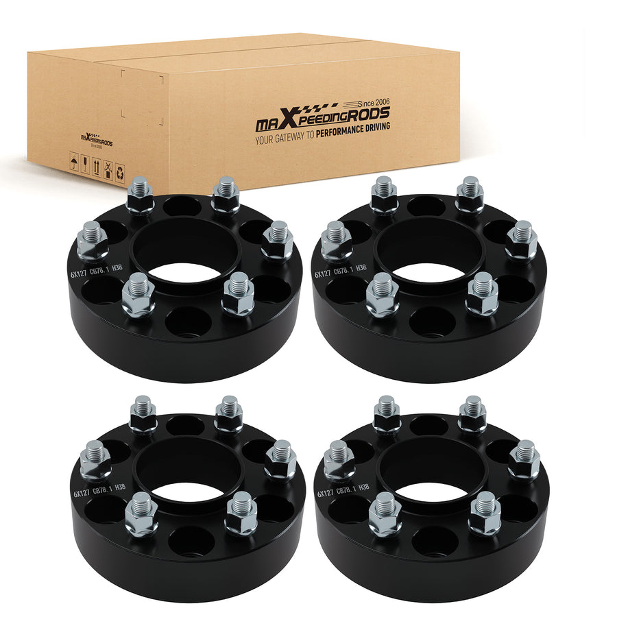 4x 1.5 T6 Wheel Spacers compatible for Chevrolet SSR Trailblazer compatible for GMC Envoy 78.1mm Hub