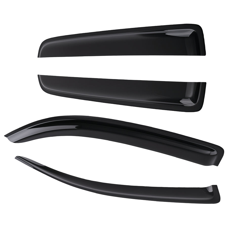 4PCS Window Deflectors Rain Guards compatible for Toyota Tacoma Double Cab 2016-2023