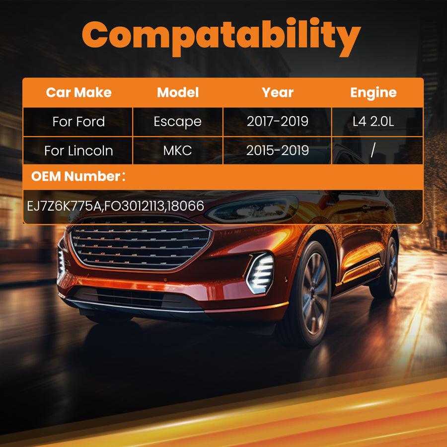 Aluminium Intercooler compatible for Lincoln Mkc 2015-2019 All Engine EJ7Z6K775A