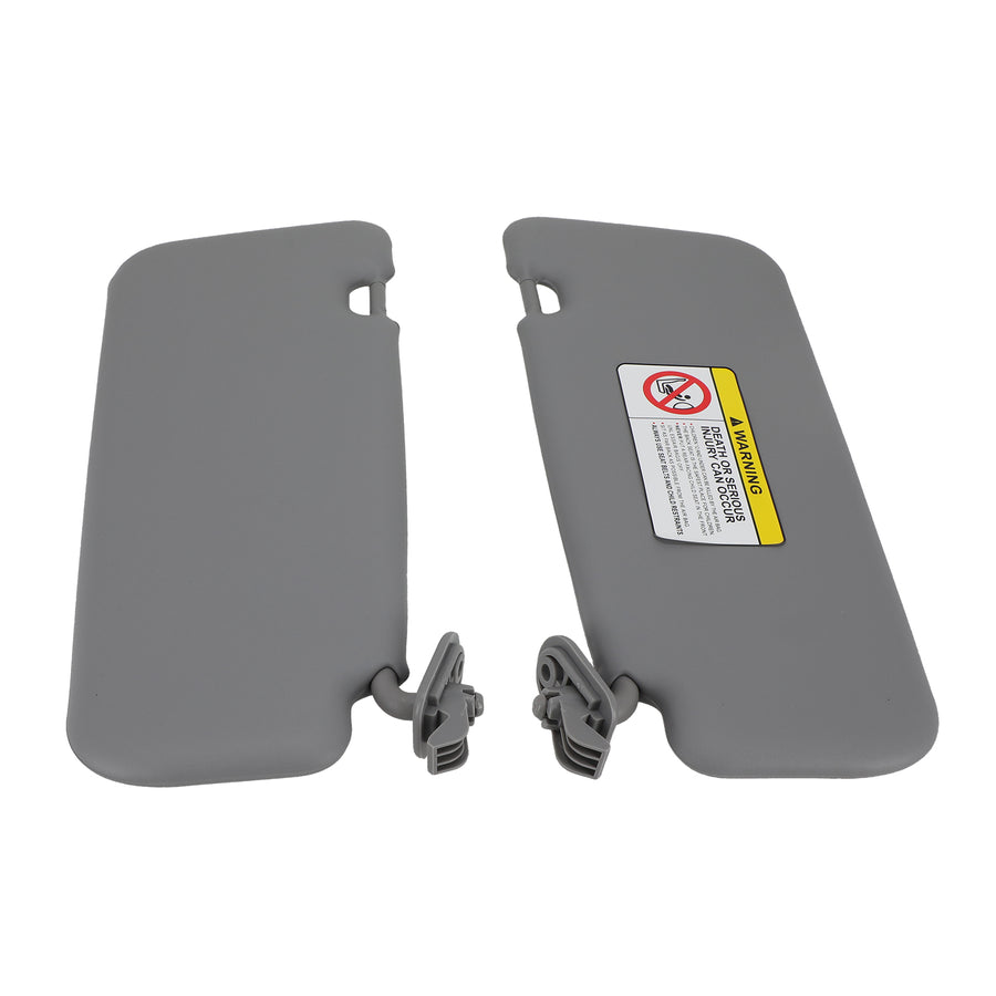 Front Sun Visor Set compatible for Hyundai Accent 1E 2011-2015 852101R000 LeftRight Grey