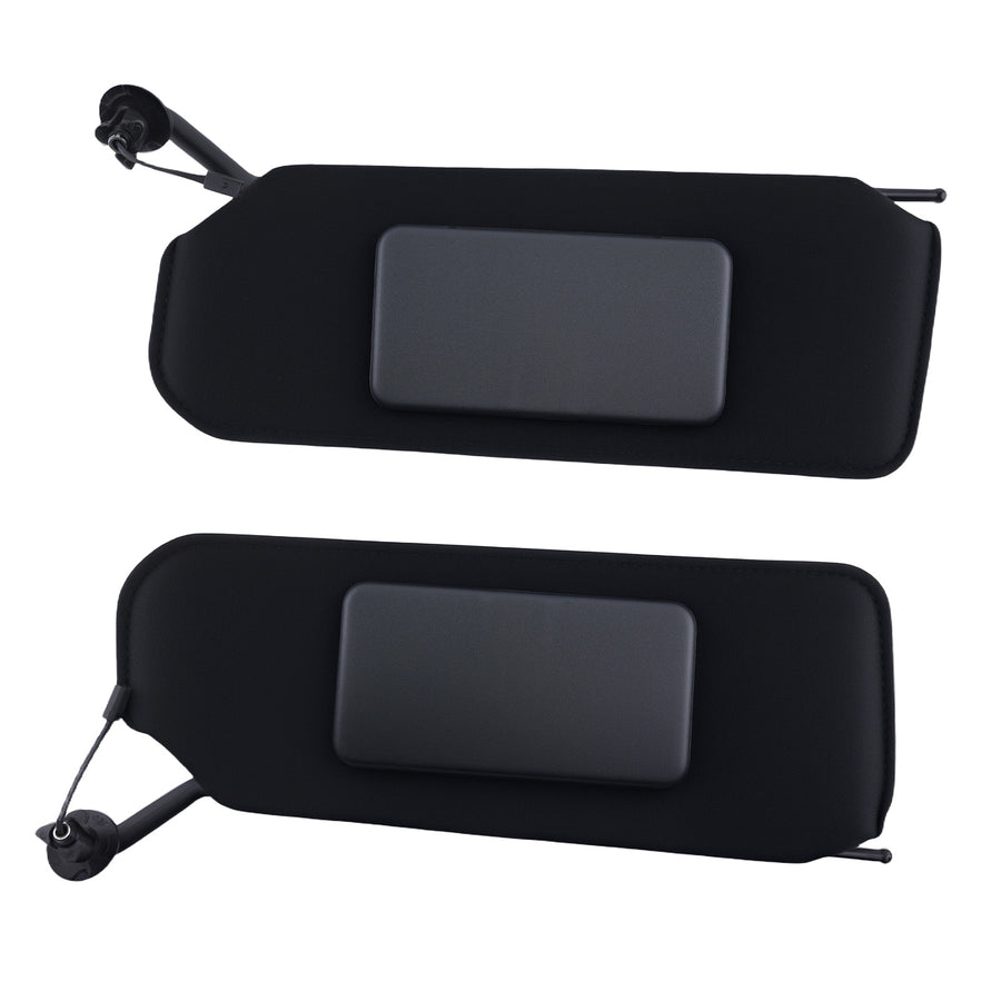 Pair Sun Visor Pair compatible for Chevrolet Corvette C5 Light 1997-2004 Black 10442033